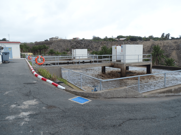 Imagen de la EDAR de Cabo Verde, en Moya (Foto TA)